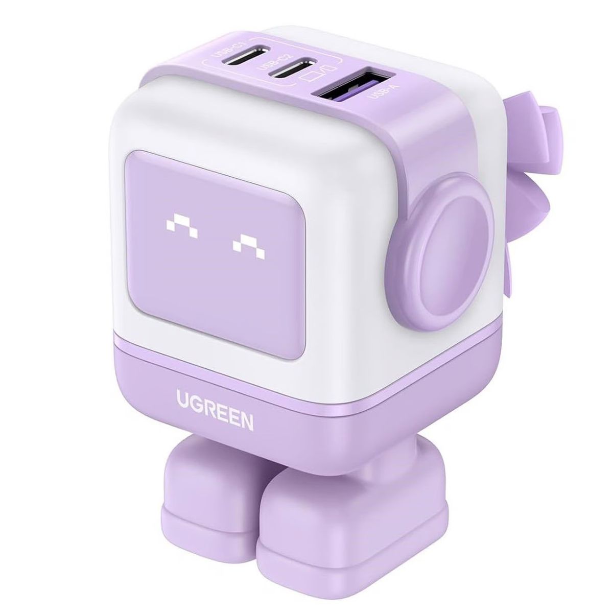 UGREEN - Cargador 2 USB C UGREEN NEXODE Carga Rápida 65W - Violeta