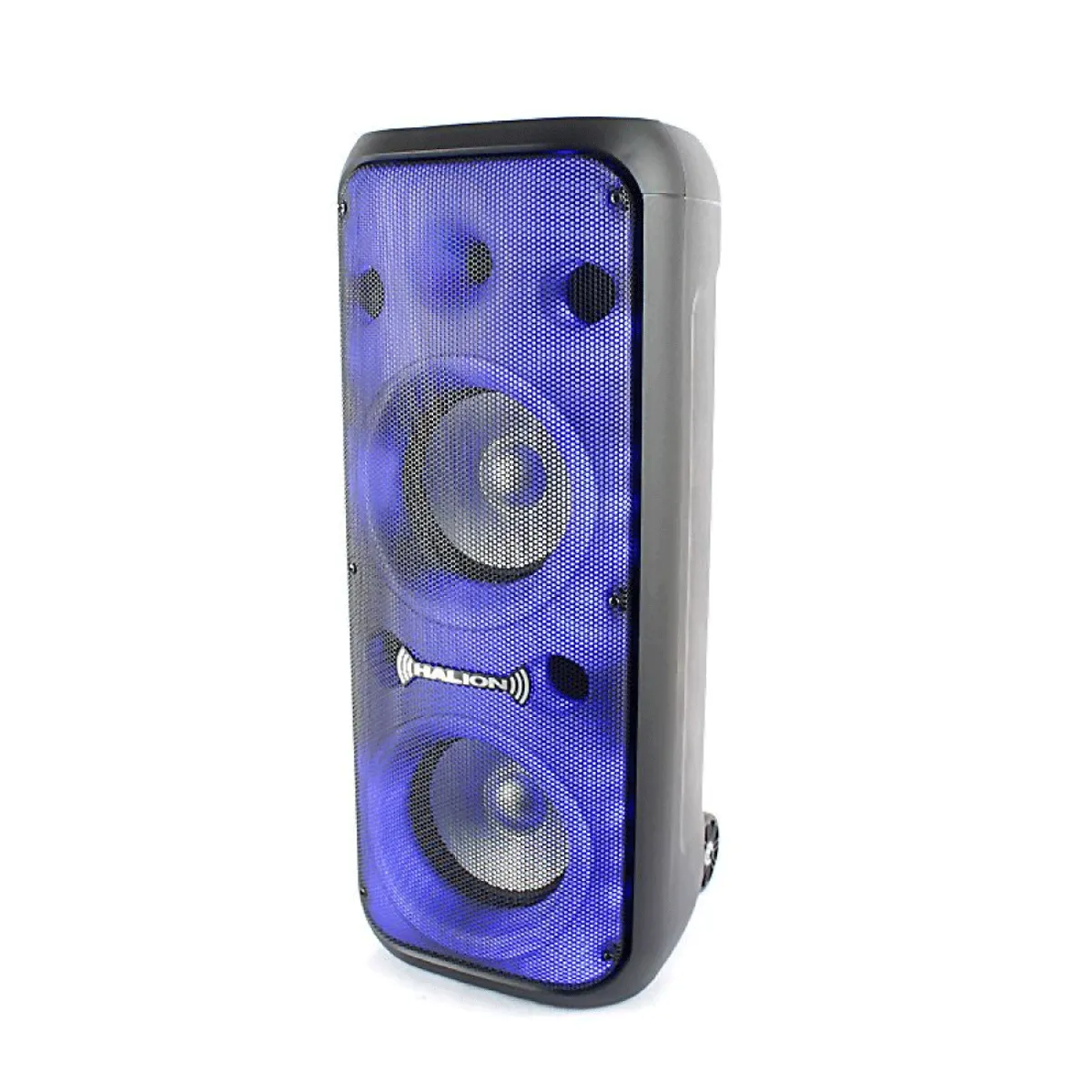 HALION - Parlante Activo Halion PHA-208F Doble 8 Flama 1UHF Mic Bateria