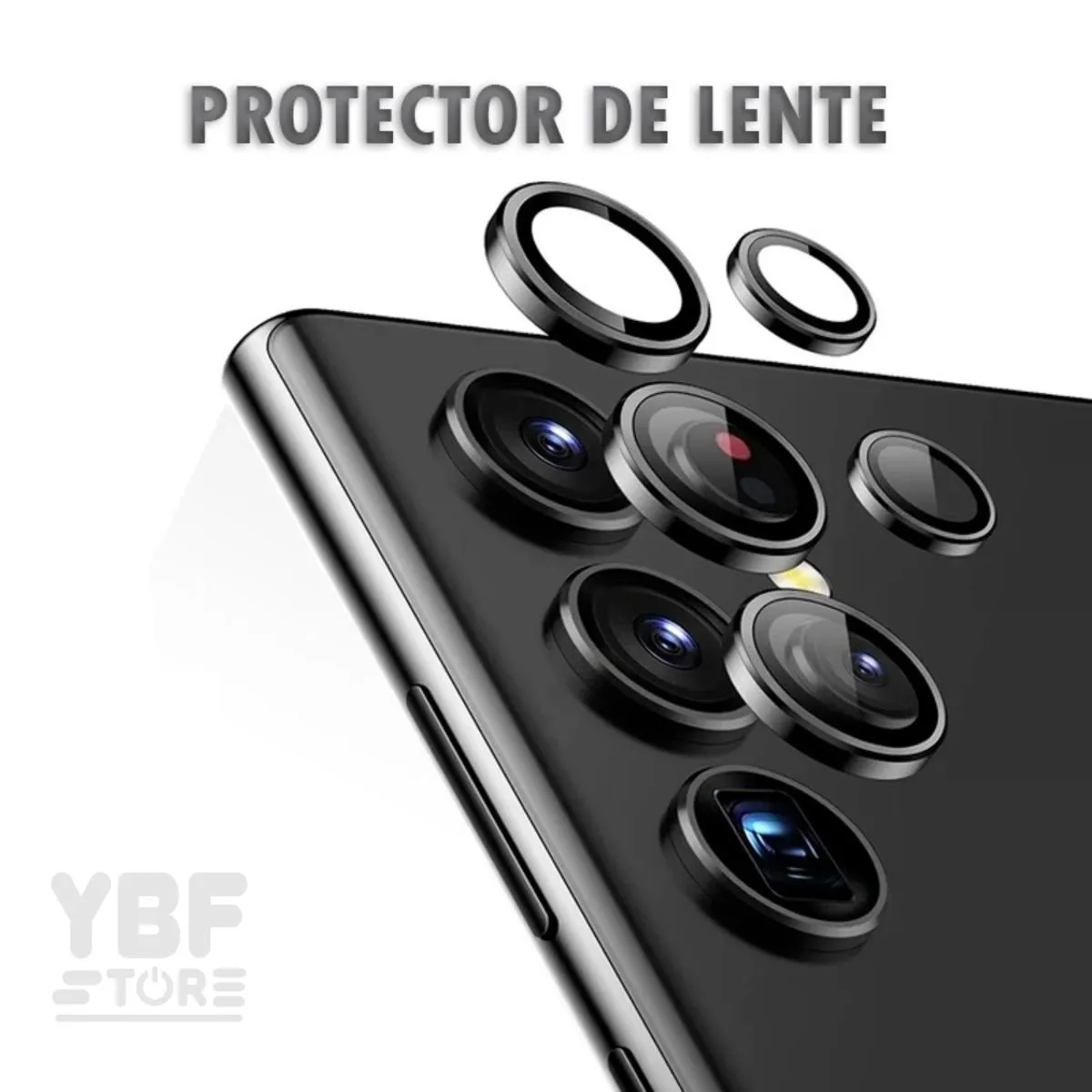 GENERICO - LENTE PROTECTOR DE CAMARA METALIZADO NEGRO PARA SAMSUNG GALAXY A15