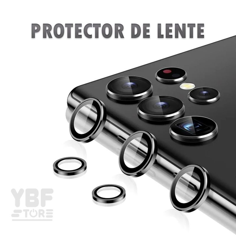 GENERICO - LENTE PROTECTOR DE CAMARA METALIZADO NEGRO PARA SAMSUNG GALAXY A55