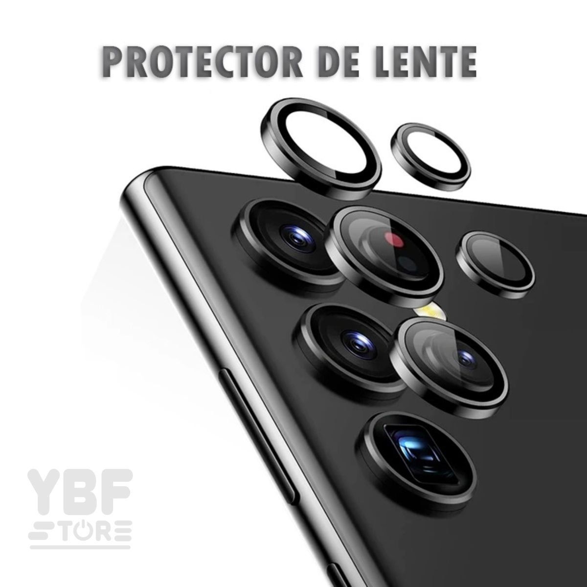 GENERICO - LENTE PROTECTOR CAMARA METALIZADO NEGRO PARA SAMSUNG GALAXY S24