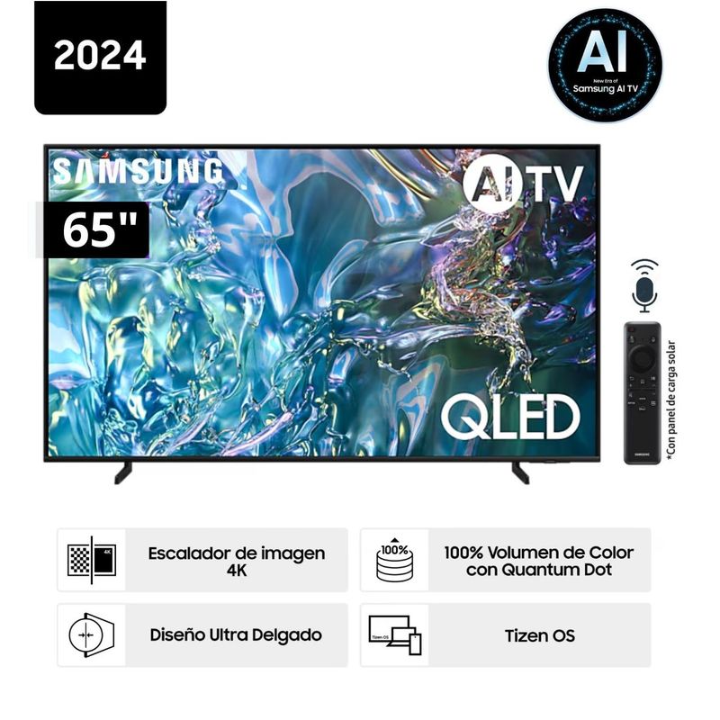 SAMSUNG - Televisor Samsung QLED Tizen OS Smart Tv 65 4K QN65Q60DAGXPE