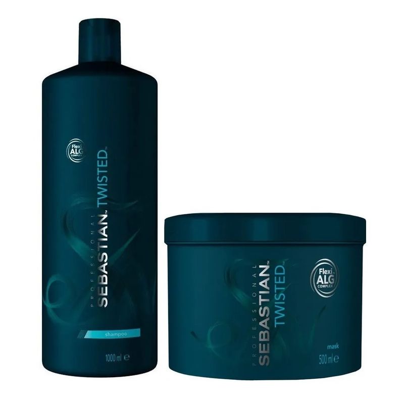SEBASTIAN - Shampoo Para Rizos 1000ml + Mascarilla 500ml Sebastian Twisted