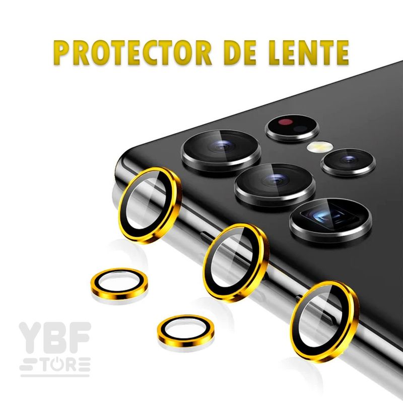 GENERICO - LENTE PROTECTOR CAMARA METALIZADO DORADO PARA SAMSUNG GALAXY A55