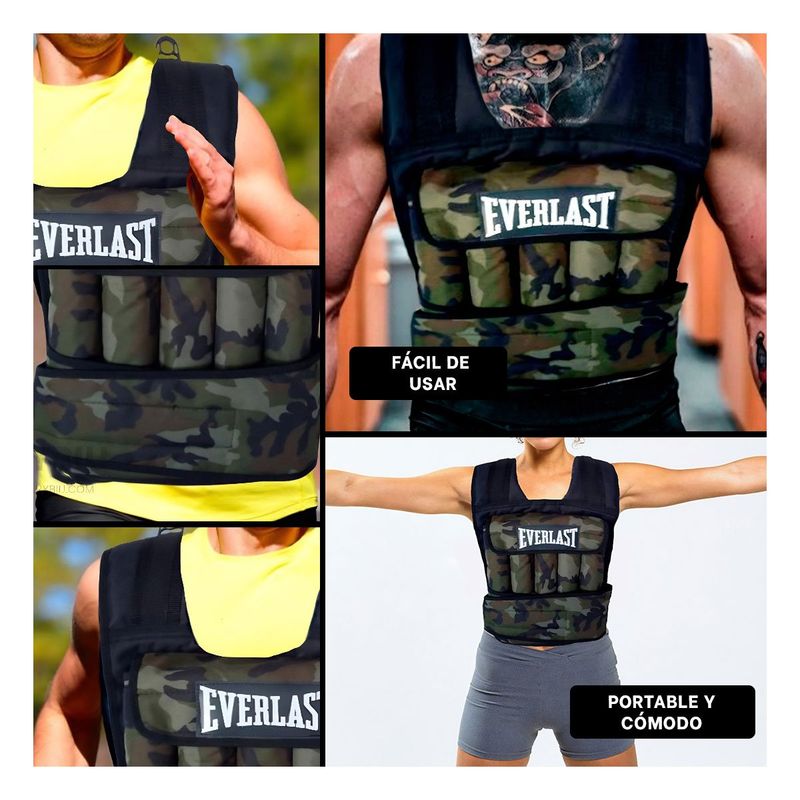 RYBIU IMPORT - Pechera Crossfit con Velcro de 10 K Verde Y+Regalo Stickers