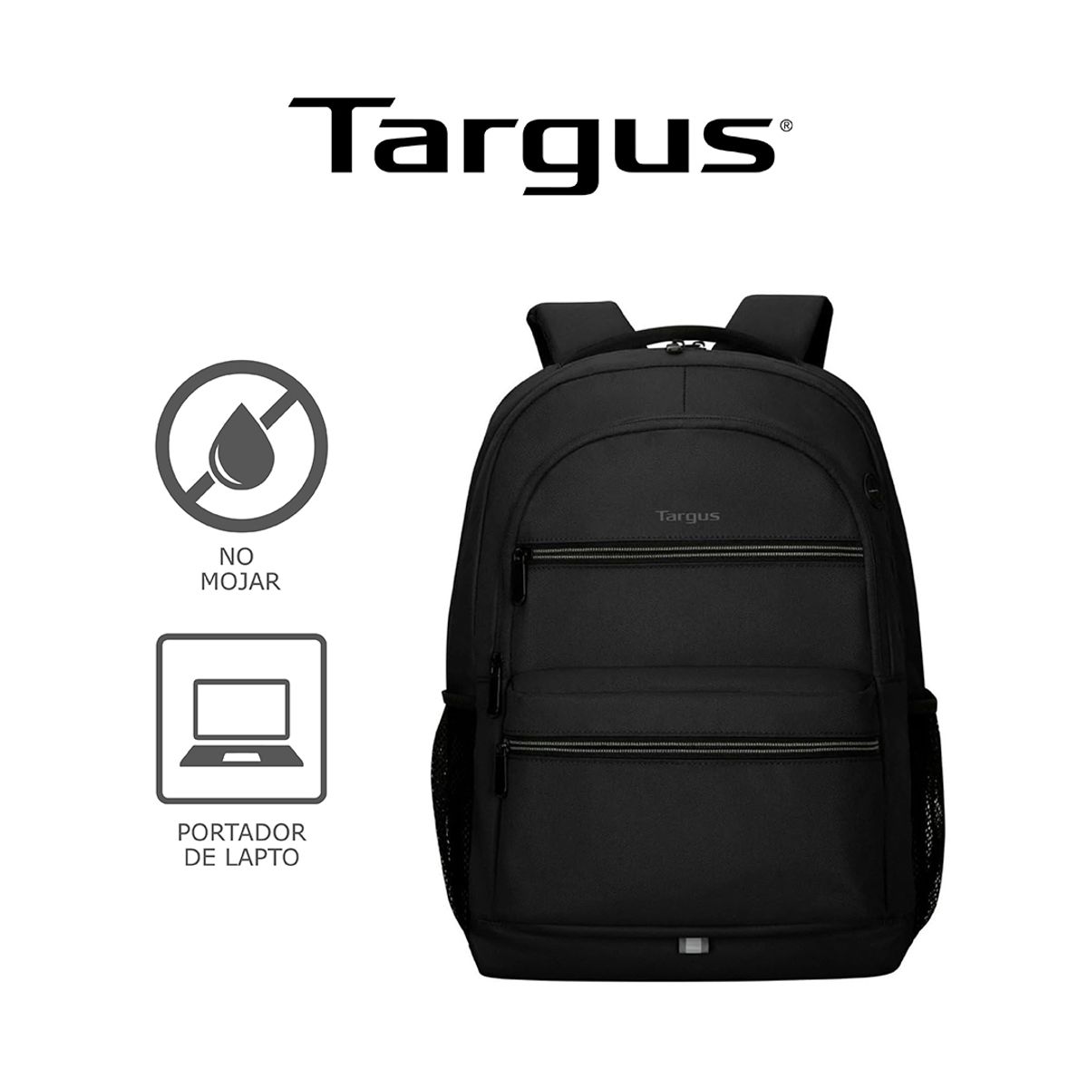 TARGUS - Mochila P-Laptop 15.6 OctaveII Backpack Black TBB637GL-90