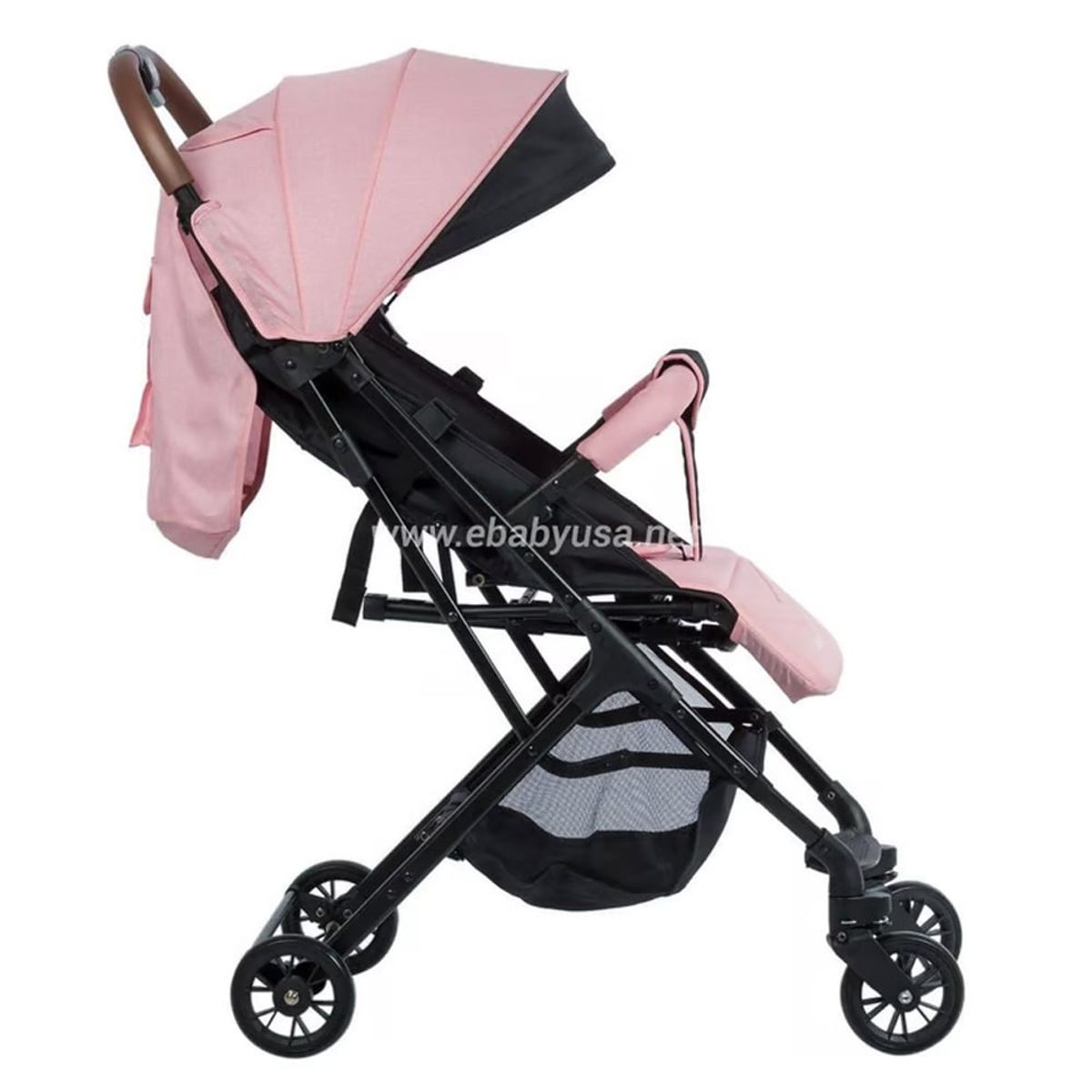 BABY KITS - Coche Maleta Ebaby Respaldar Reclinable Kalan Rosado