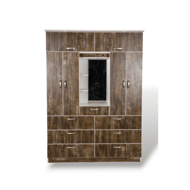 MUEBLES MACRUMO - ROPERO 150cm CON TOCADOR – 6 PUERTAS – COLOR SENDA