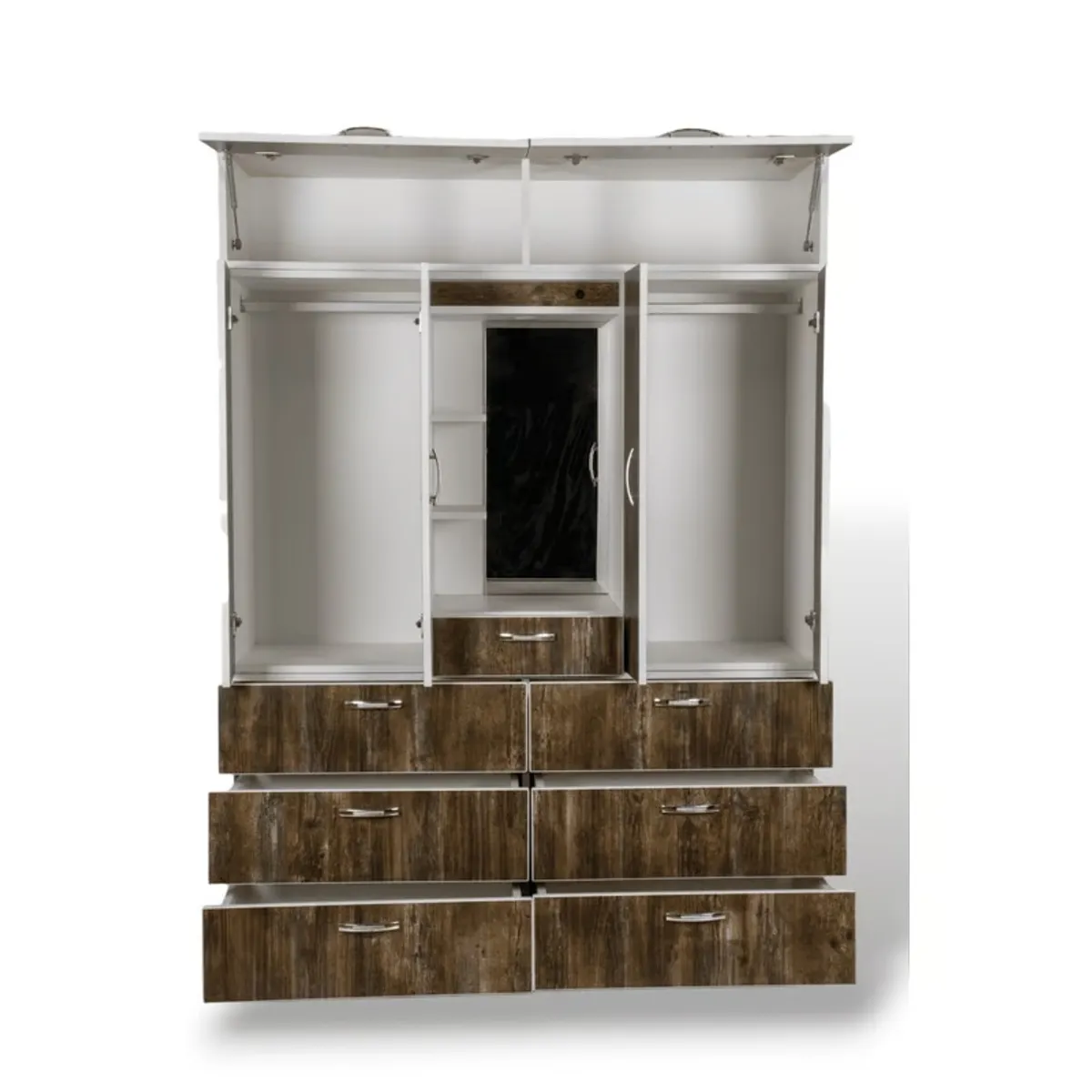 MUEBLES MACRUMO - ROPERO 150cm CON TOCADOR – 6 PUERTAS – COLOR SENDA