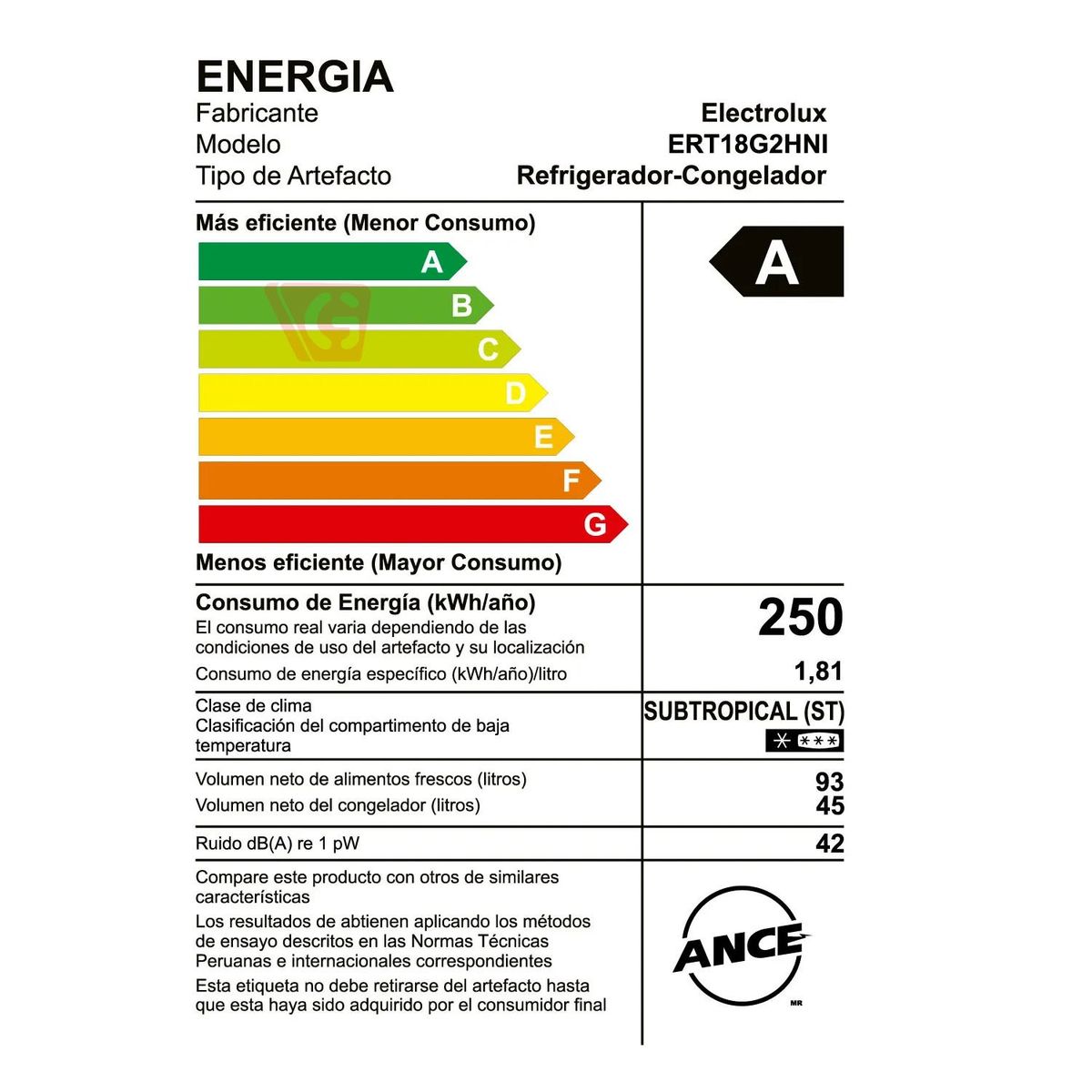 ELECTROLUX - Refrigeradora 2 Puertas 138lt ERT18G2HNI Gris