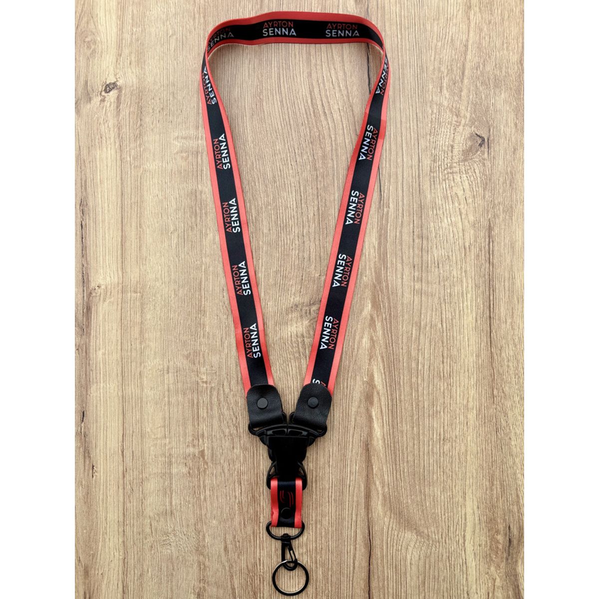 GENERICO - Lanyard Ayrton Senna Llavero Cinta F1 Llaves Pita Formula1