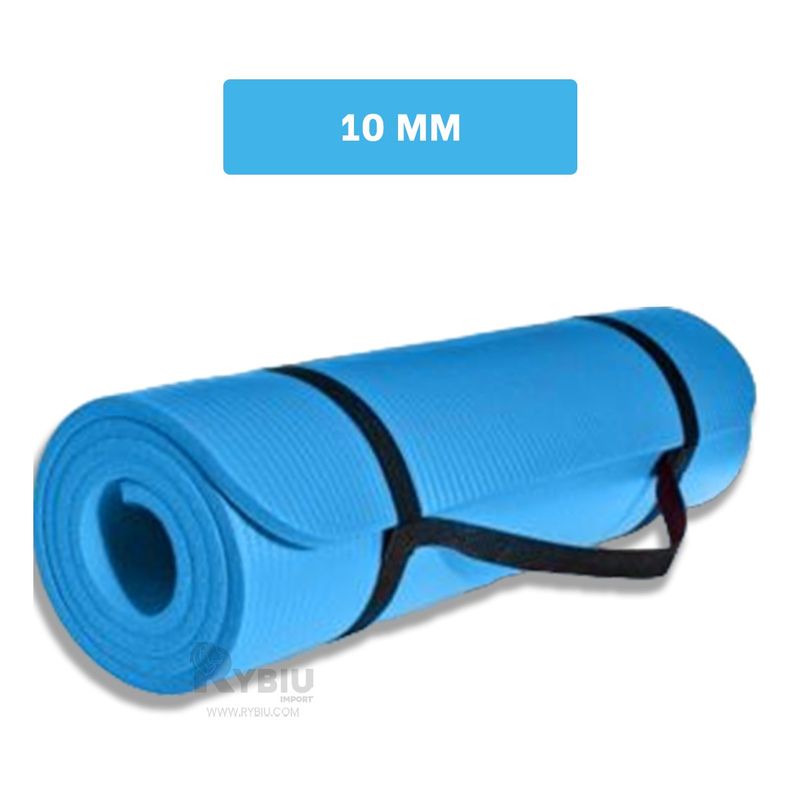 RYBIU IMPORT - Tapete Enrrollable de 10mm Celeste Y+Regalo Agendita