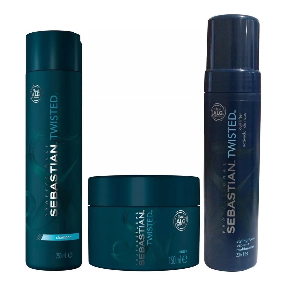 SEBASTIAN - Shampoo Rizos 250ml + Mascarilla+ Espuma Peinar Sebastian Twisted