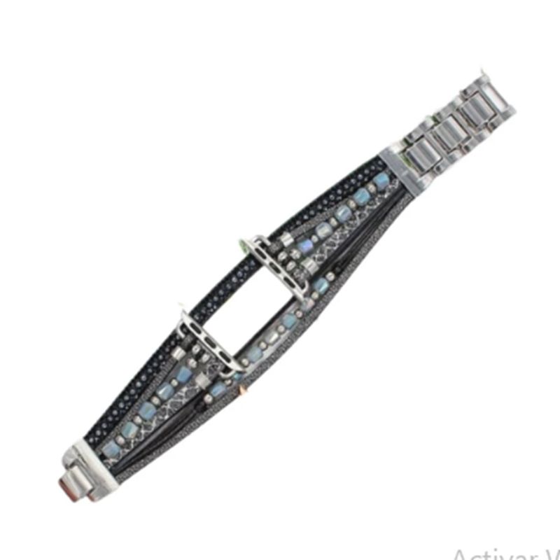 GENERICO - Correa de murano para Apple Watch 44mm - Plata