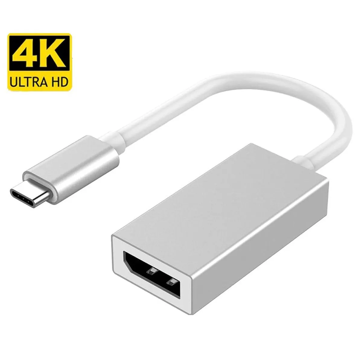 OEM - Convertidor Adaptador Tipo C a Displayport DP 4K 60Hz de aluminio