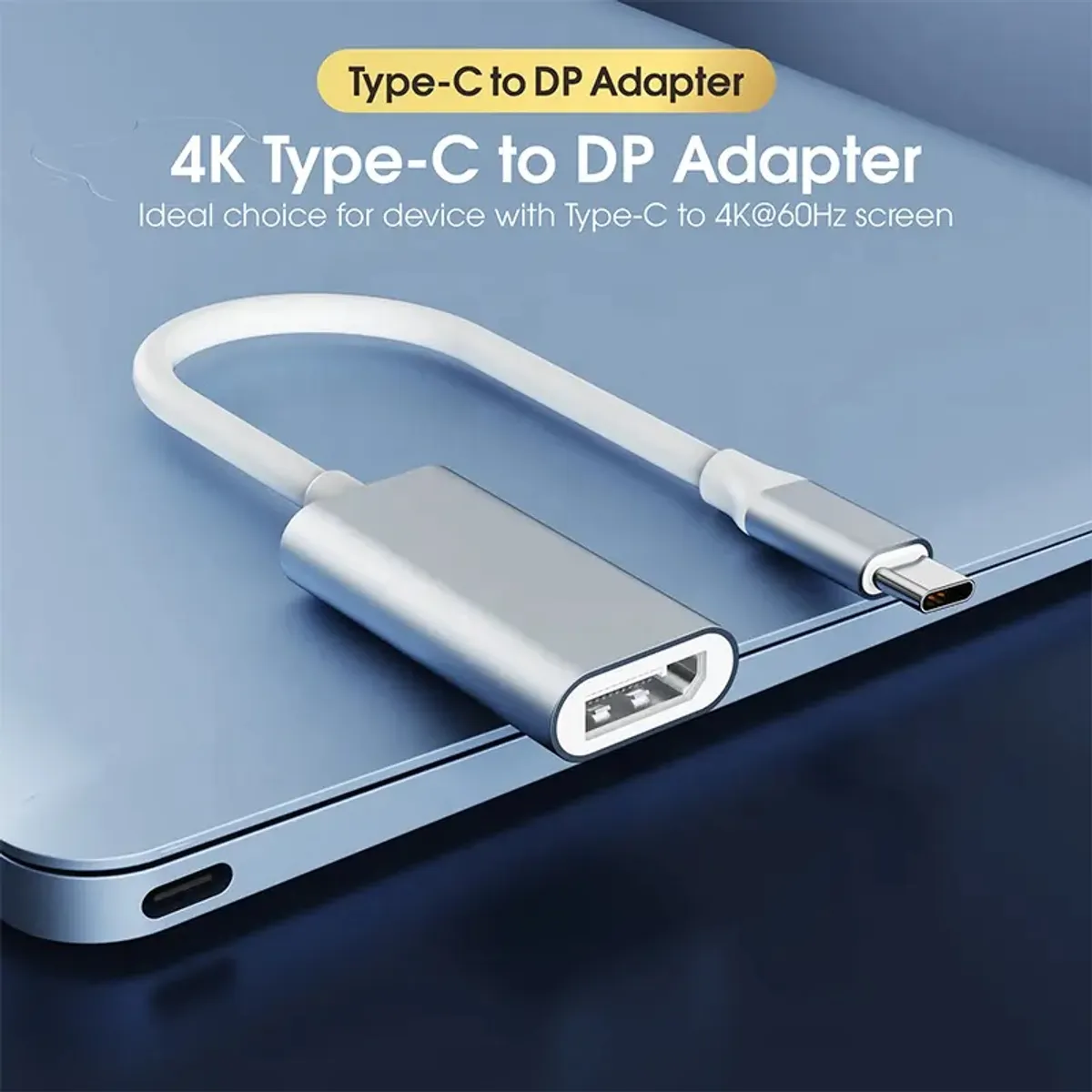 OEM - Convertidor Adaptador Tipo C a Displayport DP 4K 60Hz de aluminio