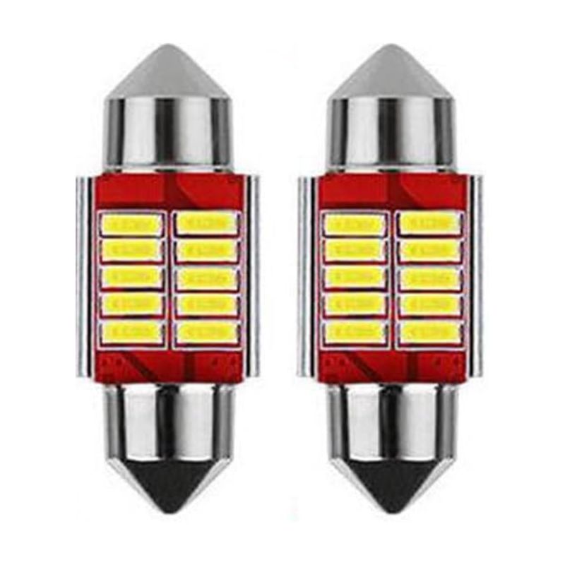 INMESOL - Bombilla Led T11 Luz Blanca 10Leds Canbus 31mm 12V
