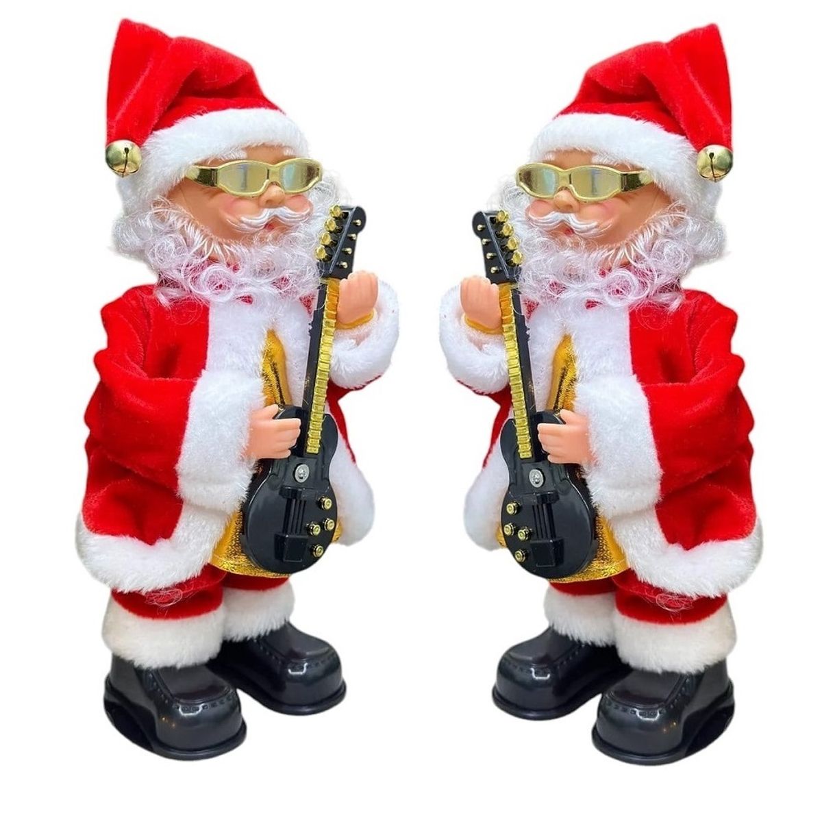 GENERICO - Papa Noel Guitarrista bailarín santa musical navideño de viento