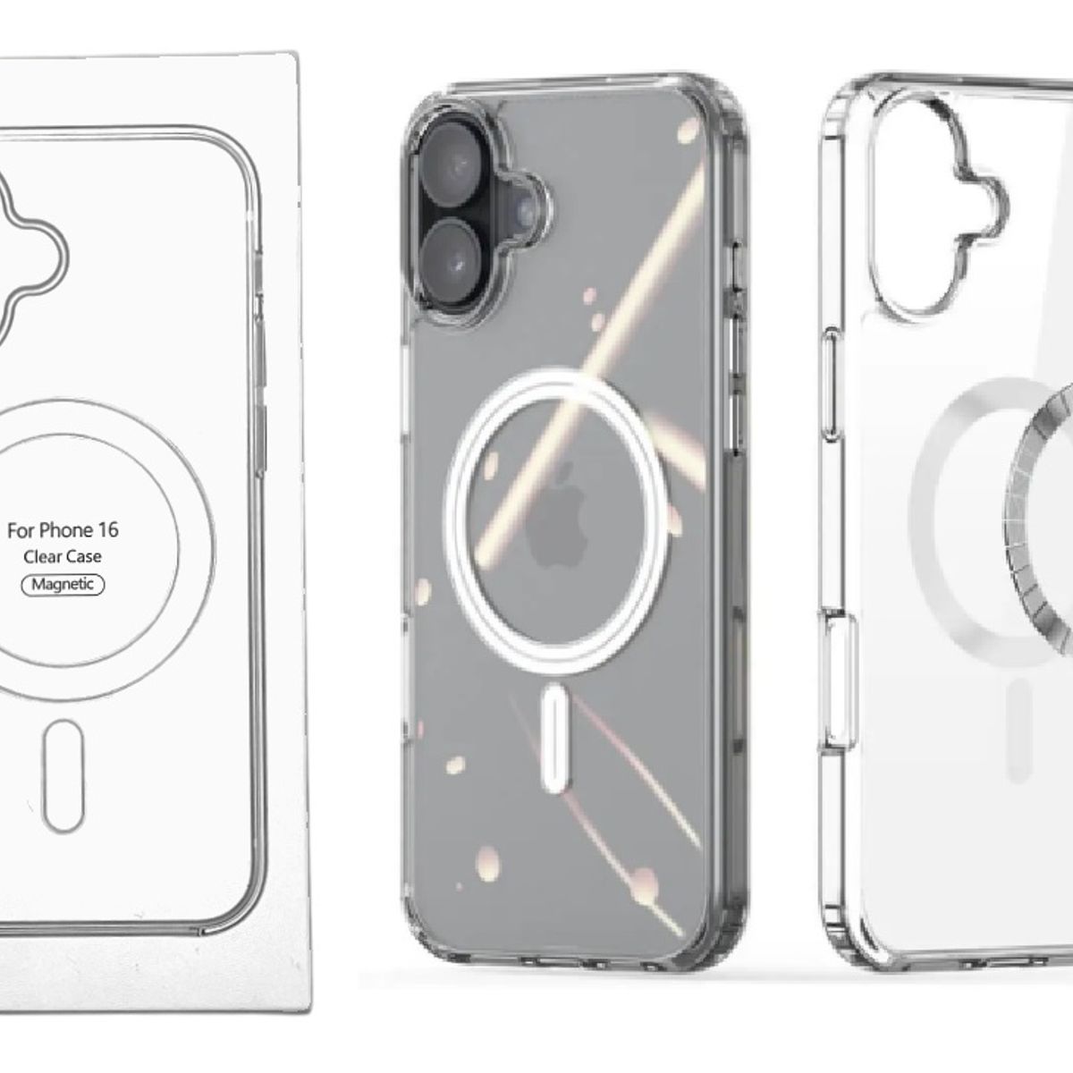 GENERICO - Case Protector Clear Magsafe para Iphone 16 - Transparente