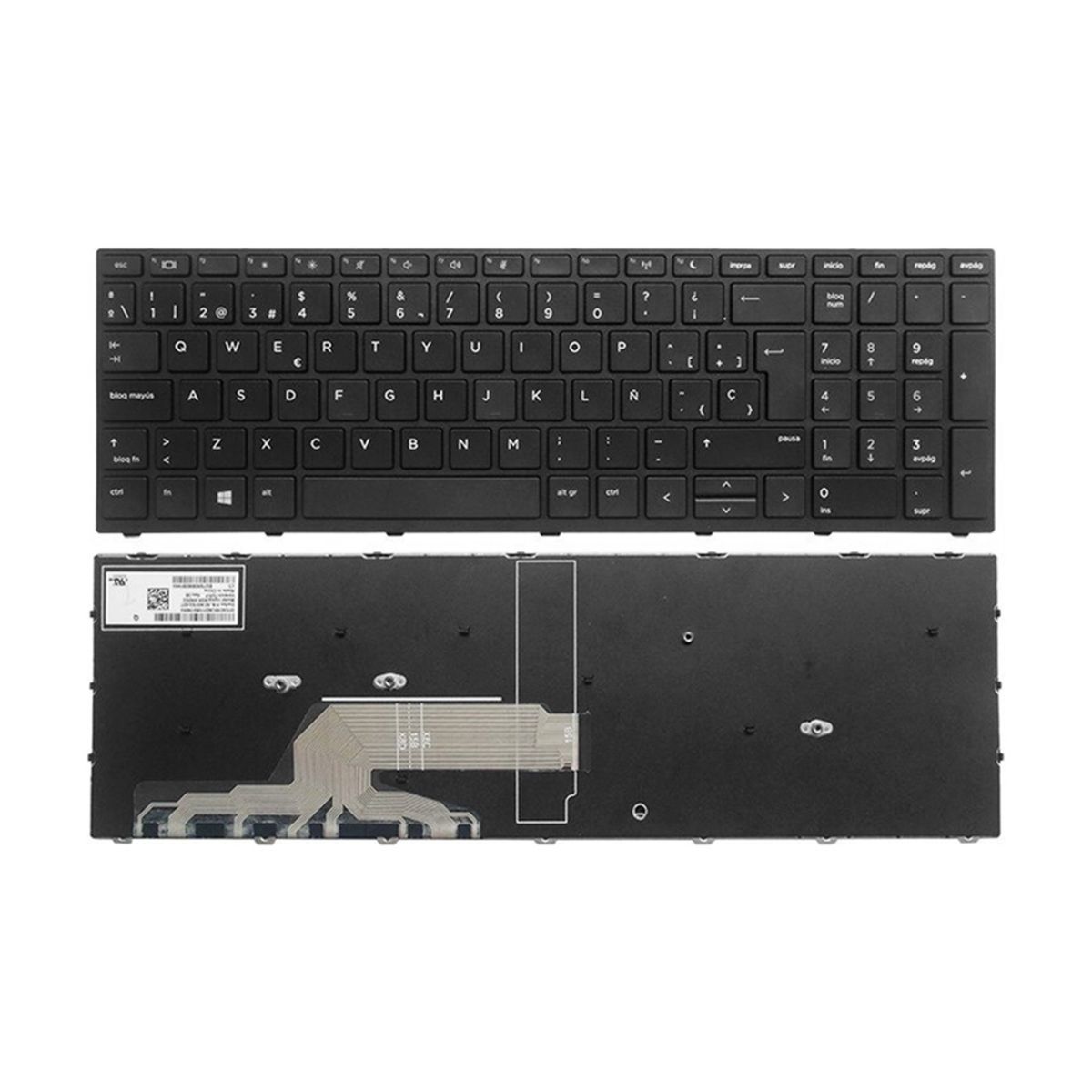 OEM - Teclado para Laptop Hp Probook 450-G5 450-G3 455-G3