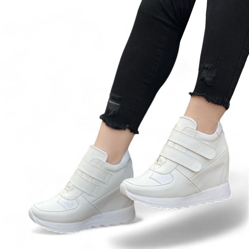 Zapatilla Mujer Taco Incorporado Pega Pega 1399 5C-55 Color