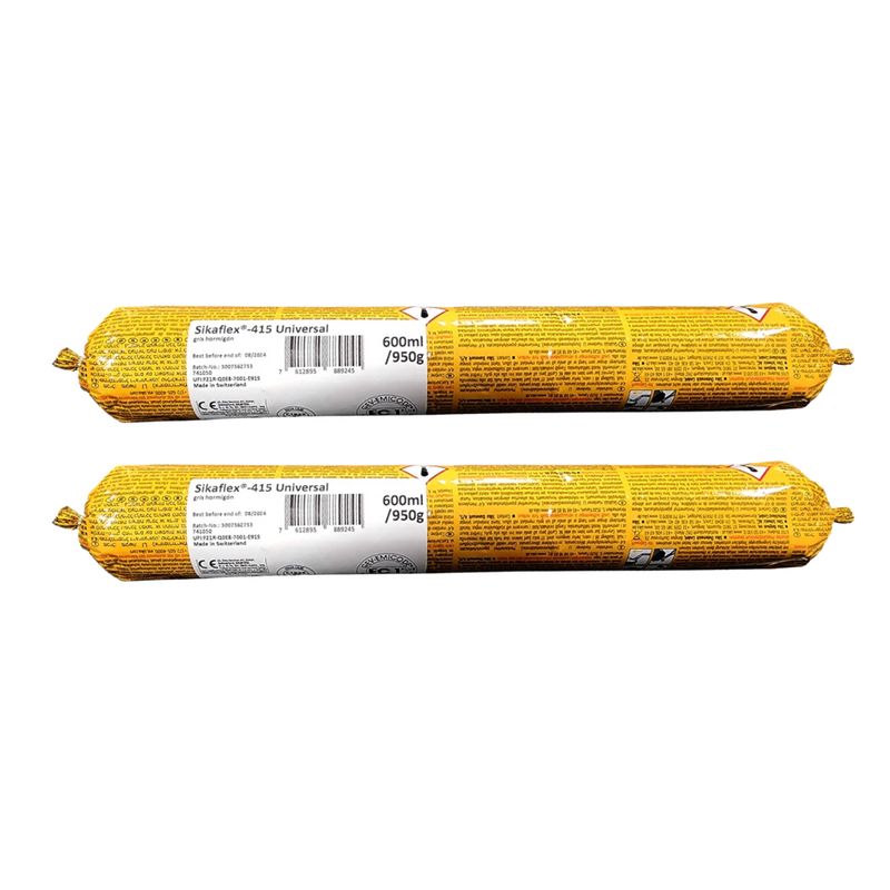 SIKA - Pack sellante de poliuretano Sikaflex 415 Purform Gris x 600ml