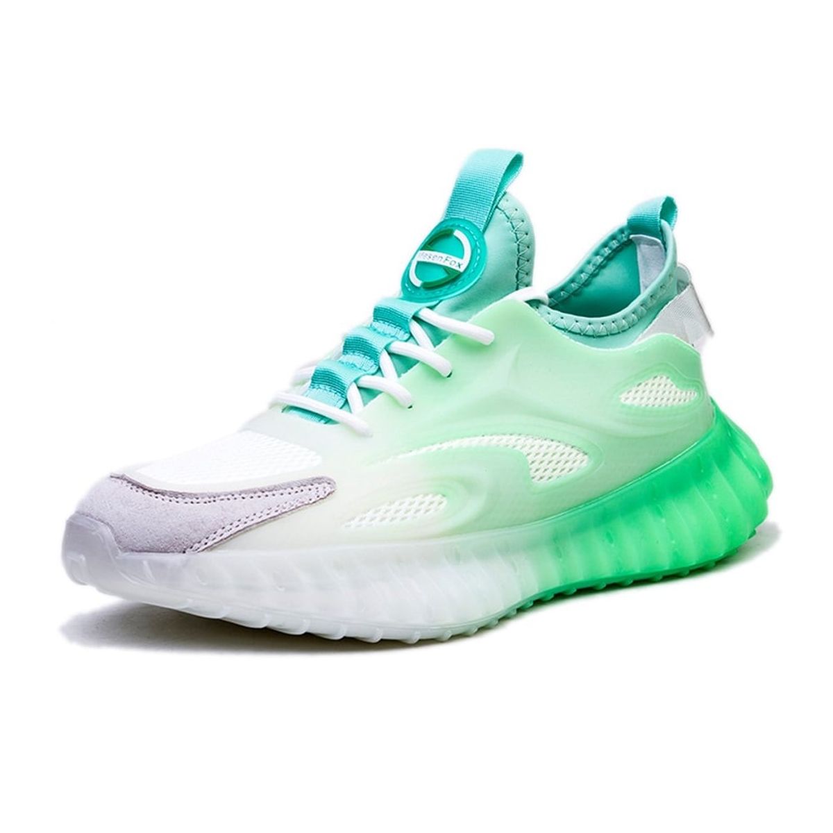 GENERICO - Zapatillas Pic Runner H502-1 talla 42US blanco con verde para hombre