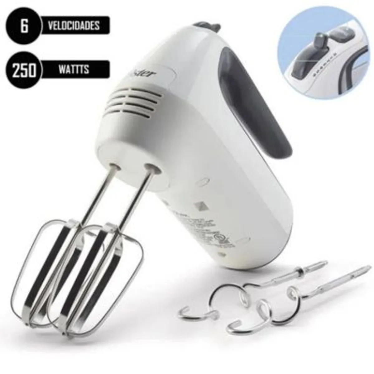 OSTER - Batidora de Mano 6Vel Turbo 250W FPSTHM3532