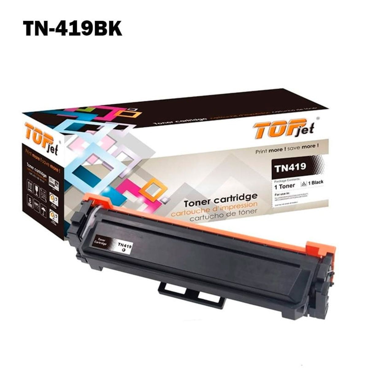 GENERICO - Toner Compatible TN419BK Negro Cartucho Generico Alternativo