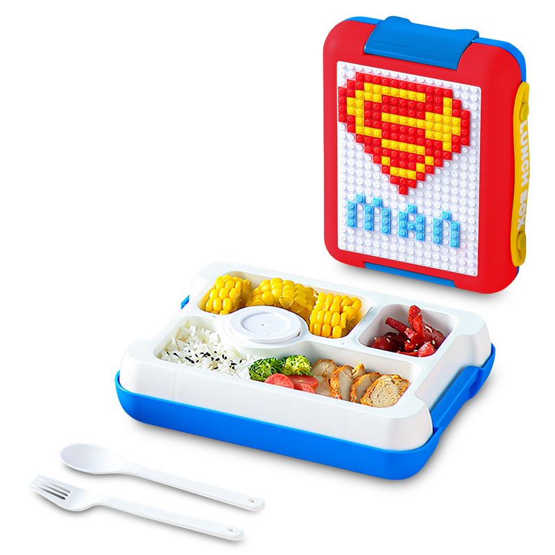 KELLER - Lonchera para Niños con Piezas Armable Rojo P77