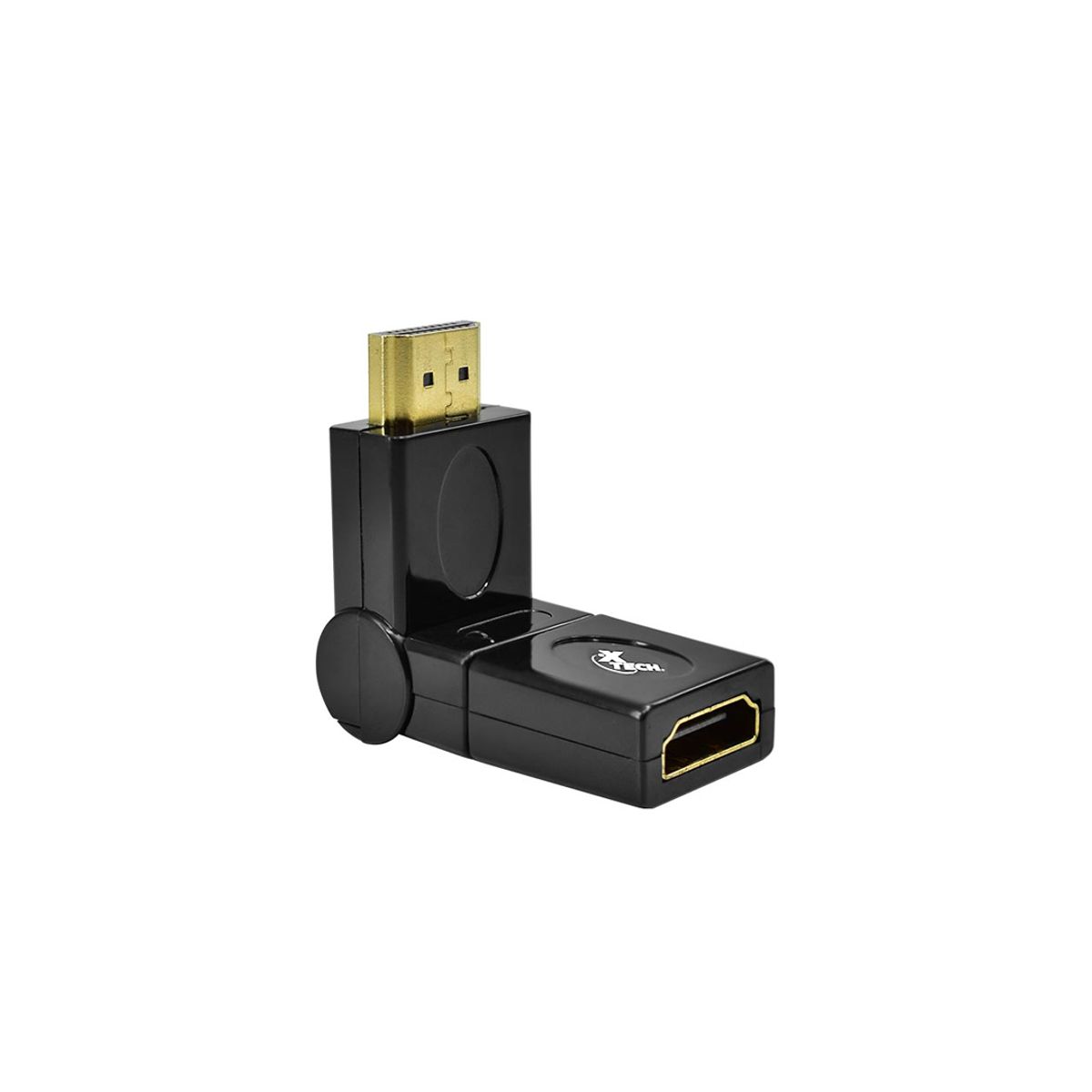 XTECH - Adaptador Xtech XTC-347 HDMI Macho a Hembra Angulo Ajustable
