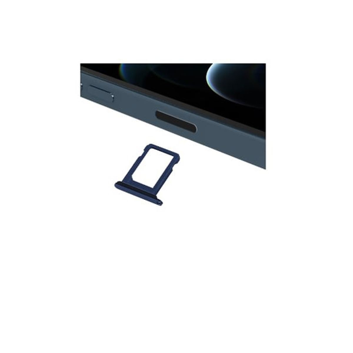 GENERICO - Repuesto Bandeja Sim iPhone 13 Mini Color Azul