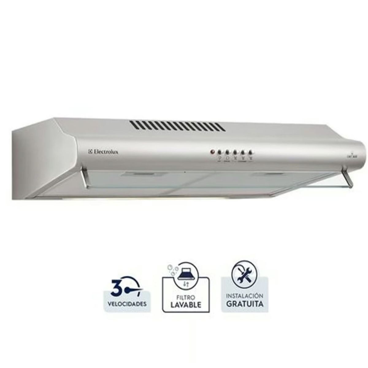 ELECTROLUX - Campana Empotrable Electrolux 60 cm Eléctrica Tradicional EJSE242TBIS