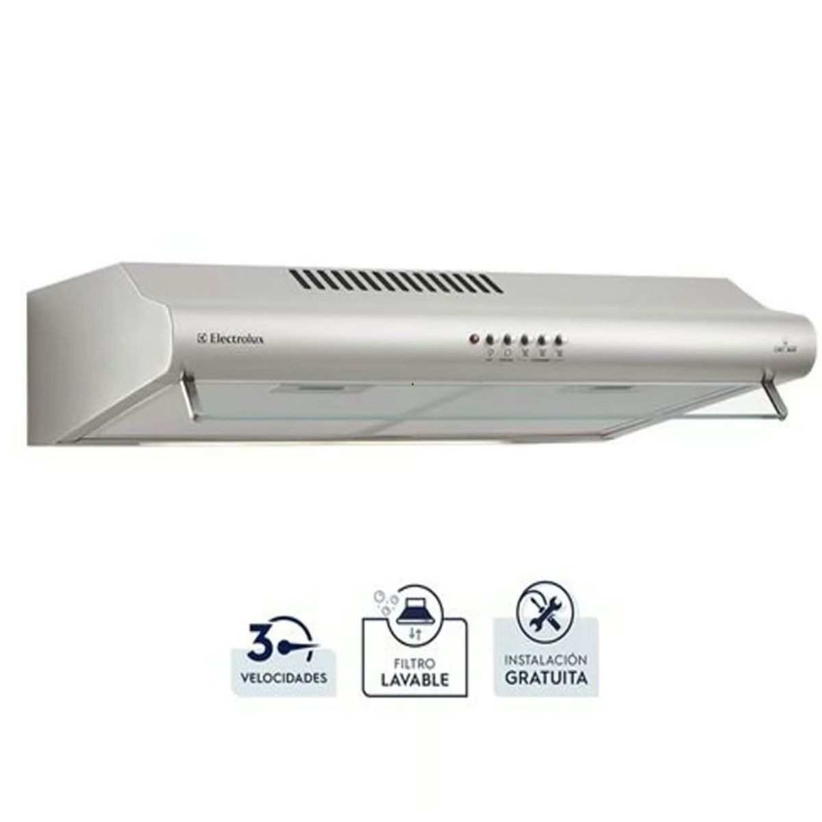 ELECTROLUX - Campana Empotrable Electrolux 60 cm Eléctrica Tradicional EJSE242TBIS