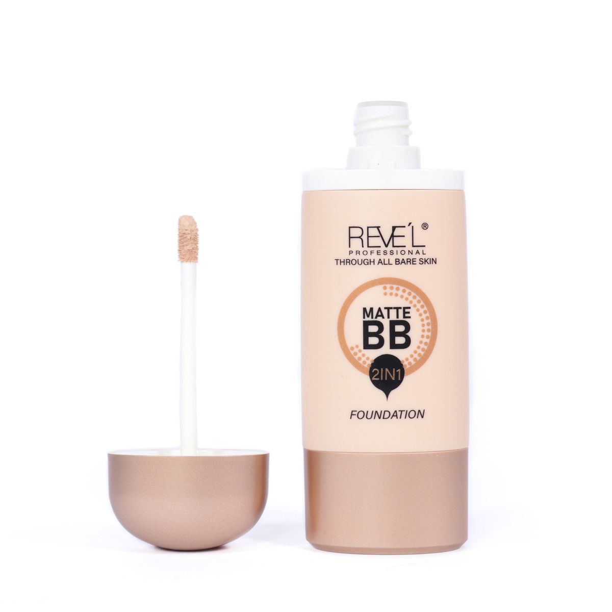 REVE'L PROFESSIONAL - FOUNDATION MATTE BB 2 EN 1 TONO ROSADO