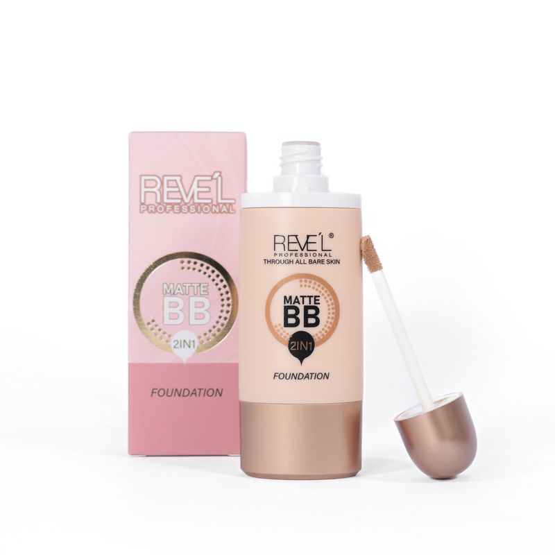 REVE'L PROFESSIONAL - FOUNDATION MATTE BB 2 EN 1 TONO CANELA