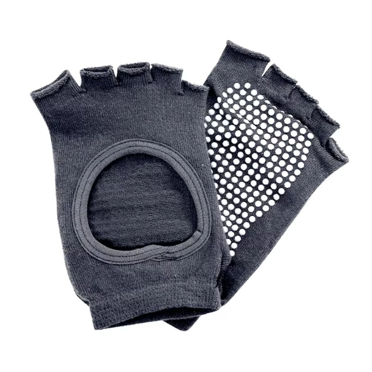 GENERICO - Medias Antideslizantes para Yoga Sin Dedos Gris Oscuro