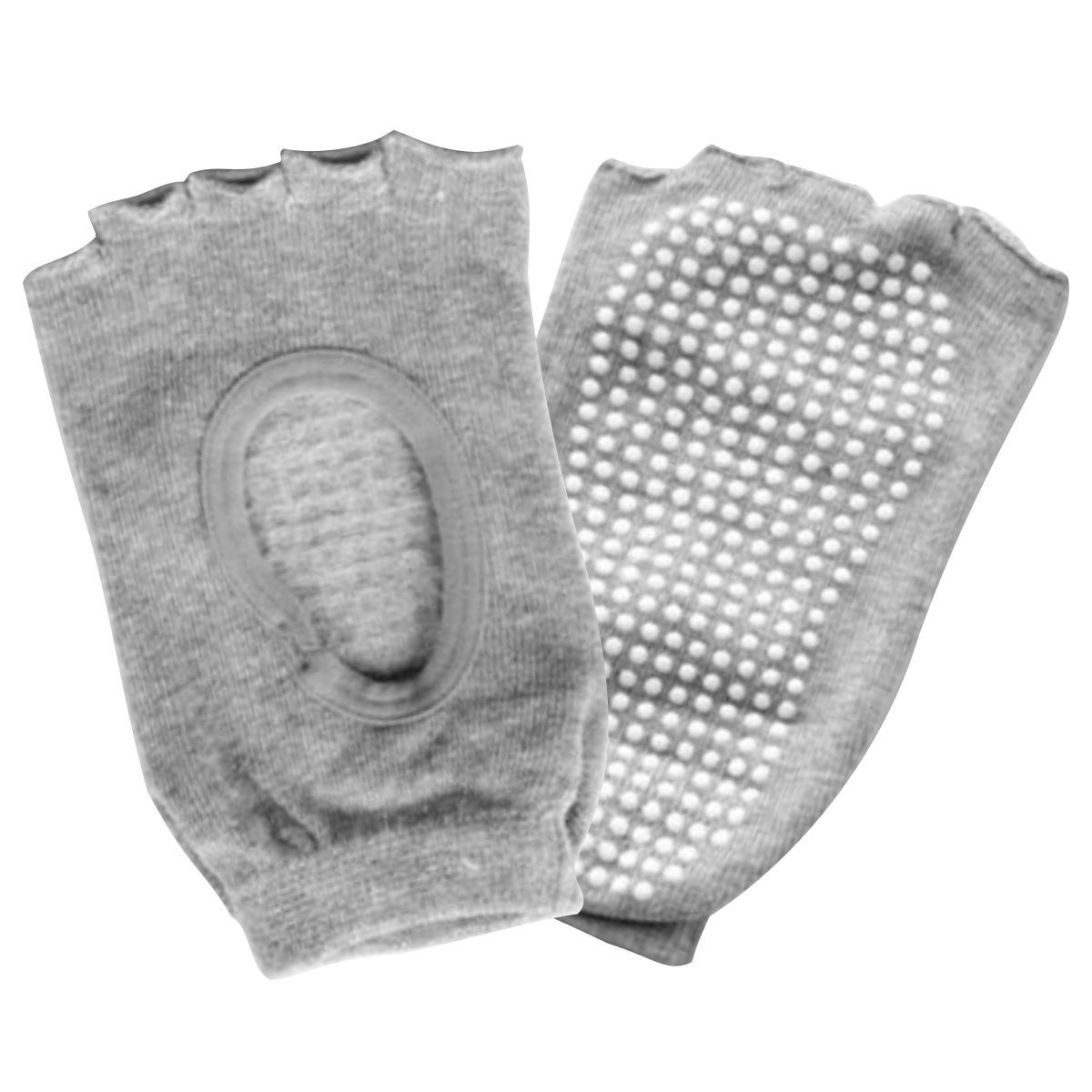 GENERICO - Medias Antideslizantes para Yoga Sin Dedos Gris Claro
