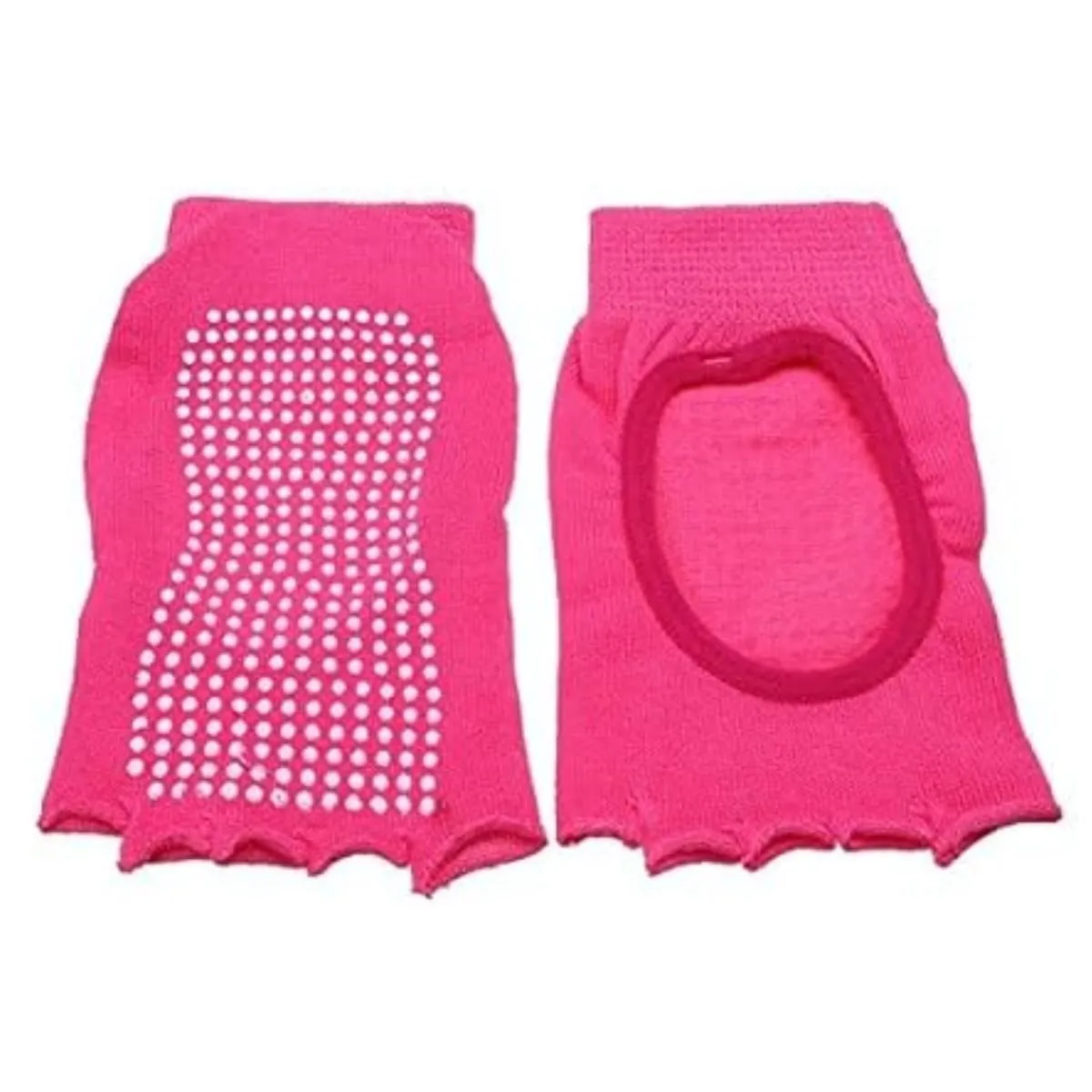 GENERICO - Medias Antideslizantes para Yoga Sin Dedos Rosado