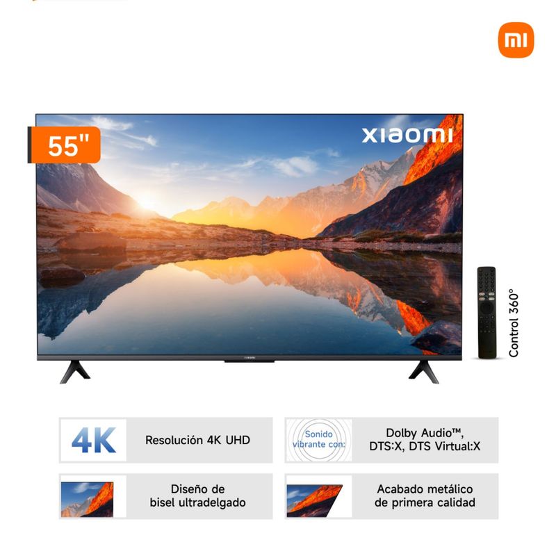 XIAOMI - Televisor Xiaomi 55 QLED Smart UHD 4K A PRO 2025