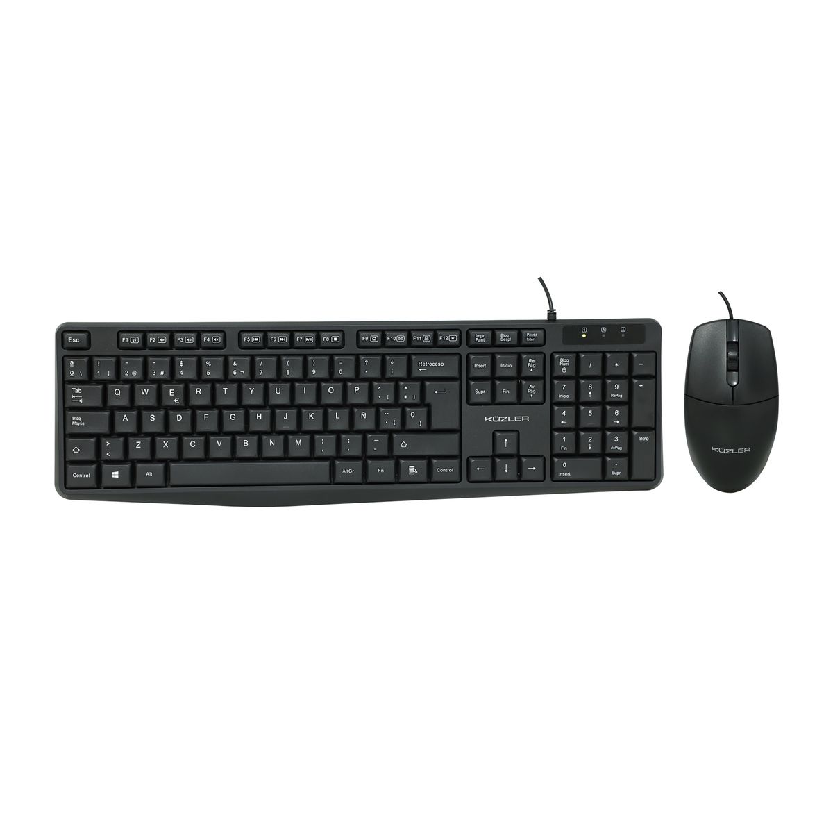 KUZLER - KUZLER COMBO TECLADO MOUSE CON CABLE TASKTWIN-1