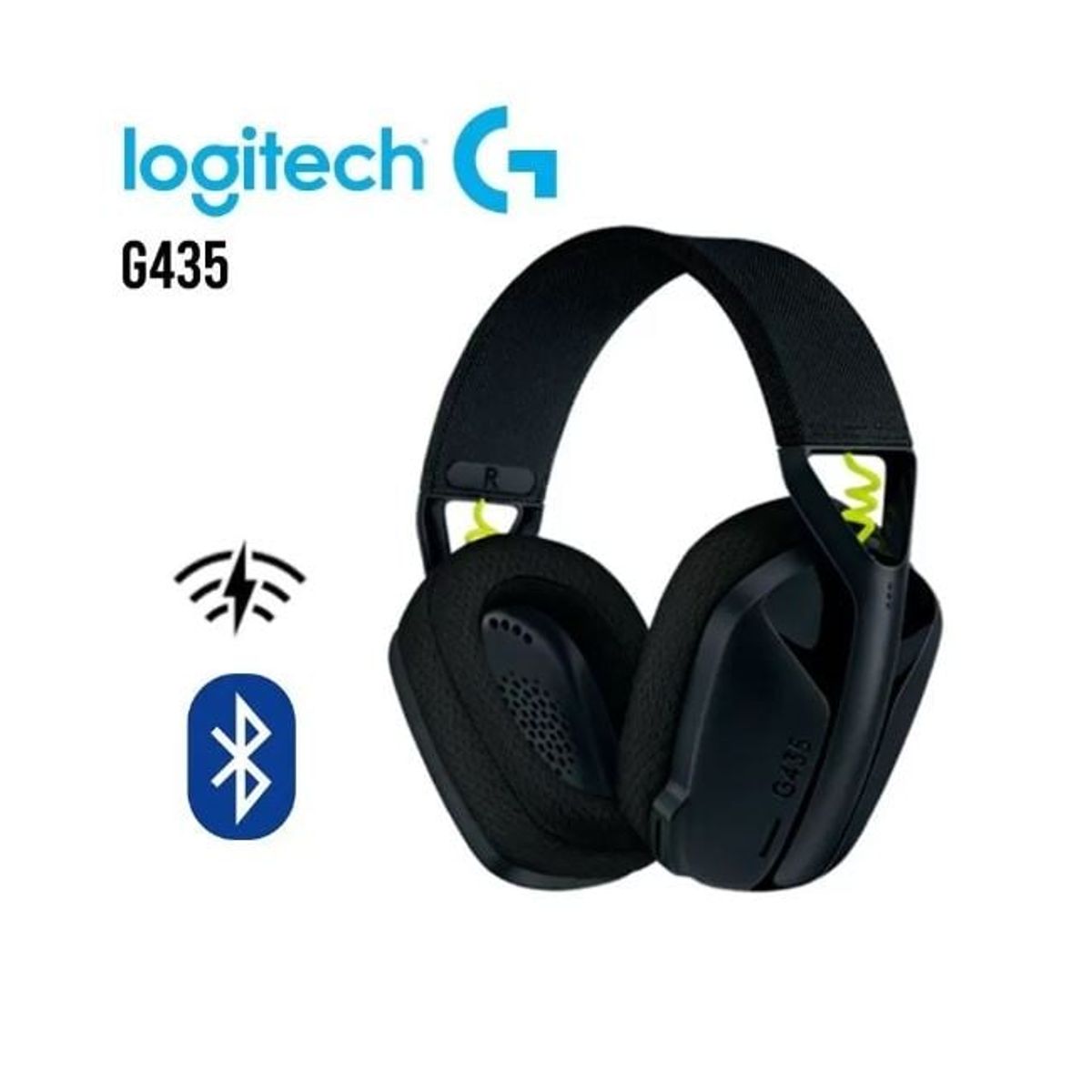 LOGITECH - AUDIFONO CON MICROFONO LOGITECH G435 BT NEGROS