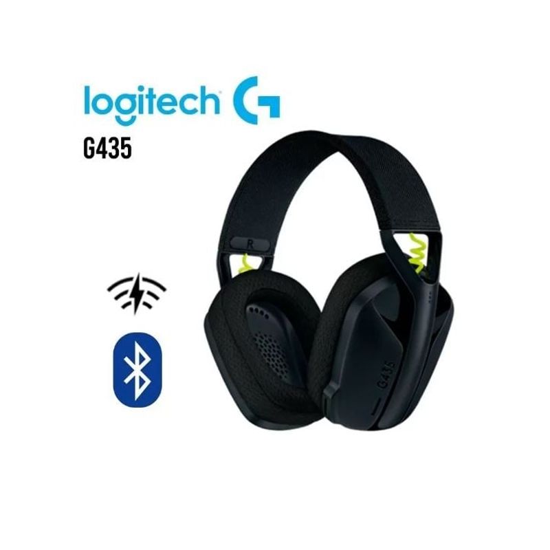 LOGITECH - AUDIFONO CON MICROFONO LOGITECH G435 BT NEGROS
