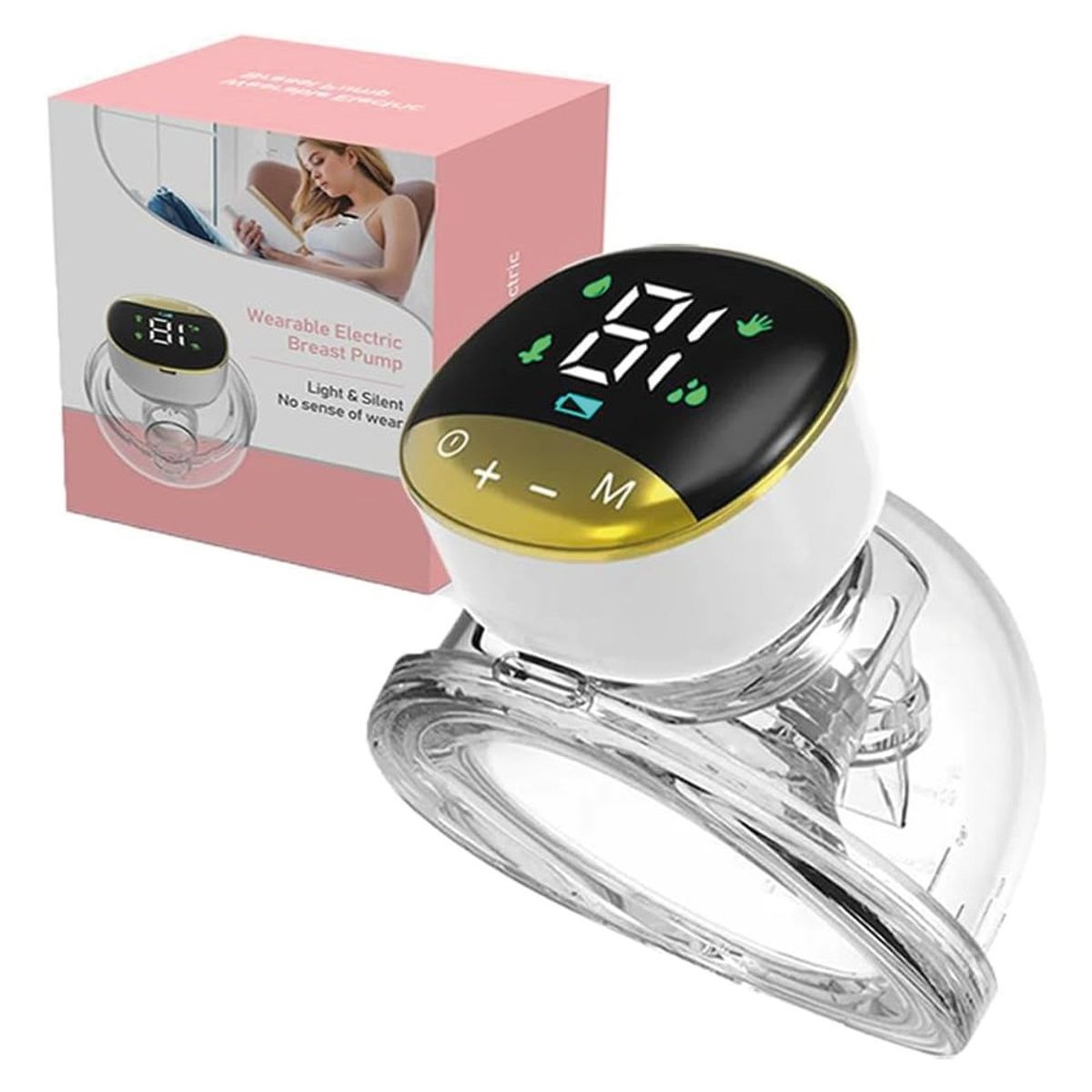 GENERICO - Extractor De Leche Portátil Manos Libres Dorado