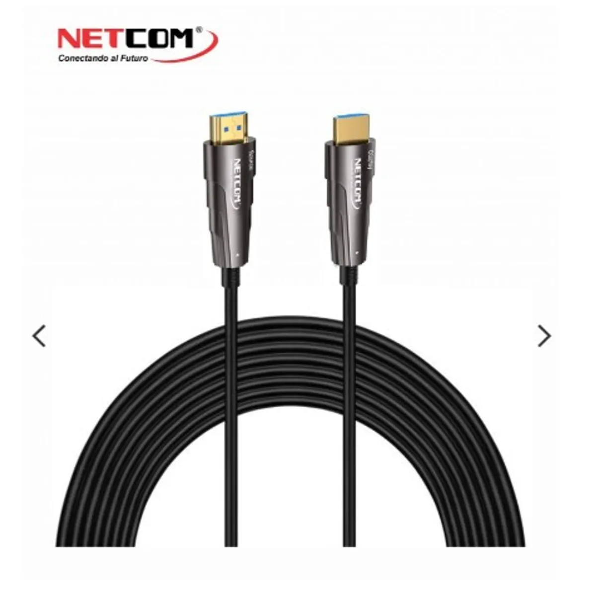 NETCOM - CABLE HDMI 2.0 DE FIBRA OPTICA DE 40 METROS ULTRA HD 4K 60HZ NETCOM