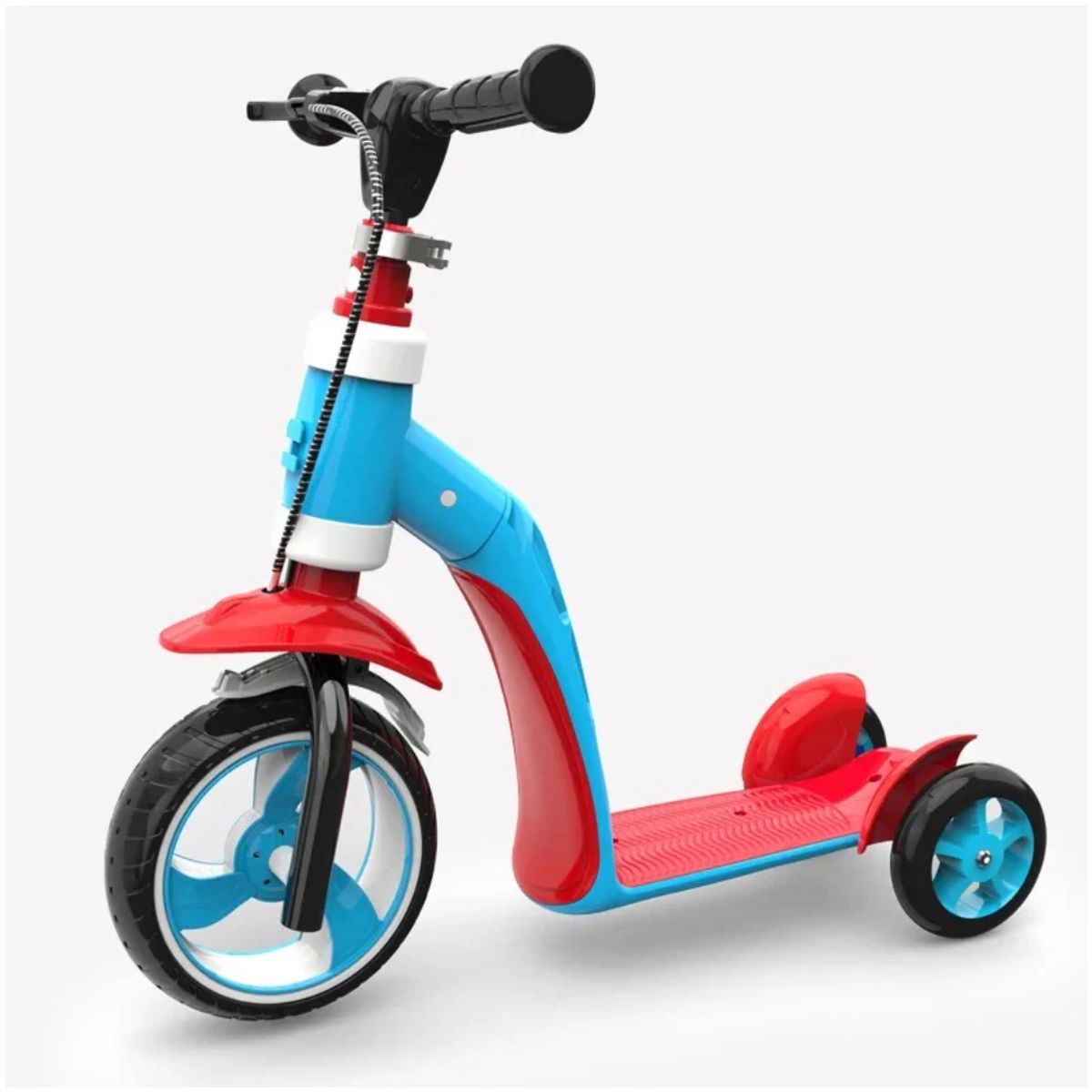 INSPIRA MARKET - Scooter andador multifuncional de tres ruedas 2 en 1 niños