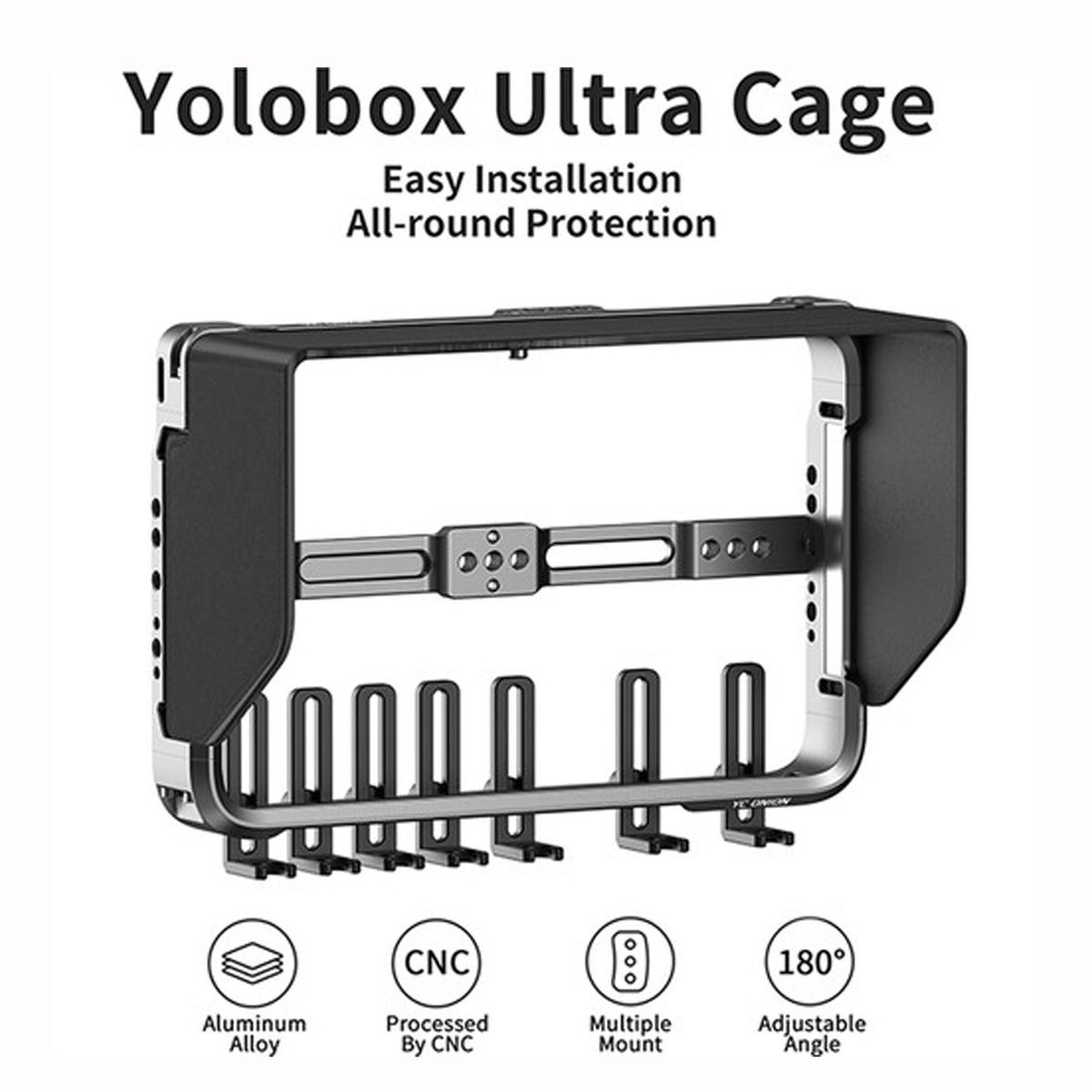 GENERICO - Cage para YoloBox ULTRA de Aleacion de Aluminio