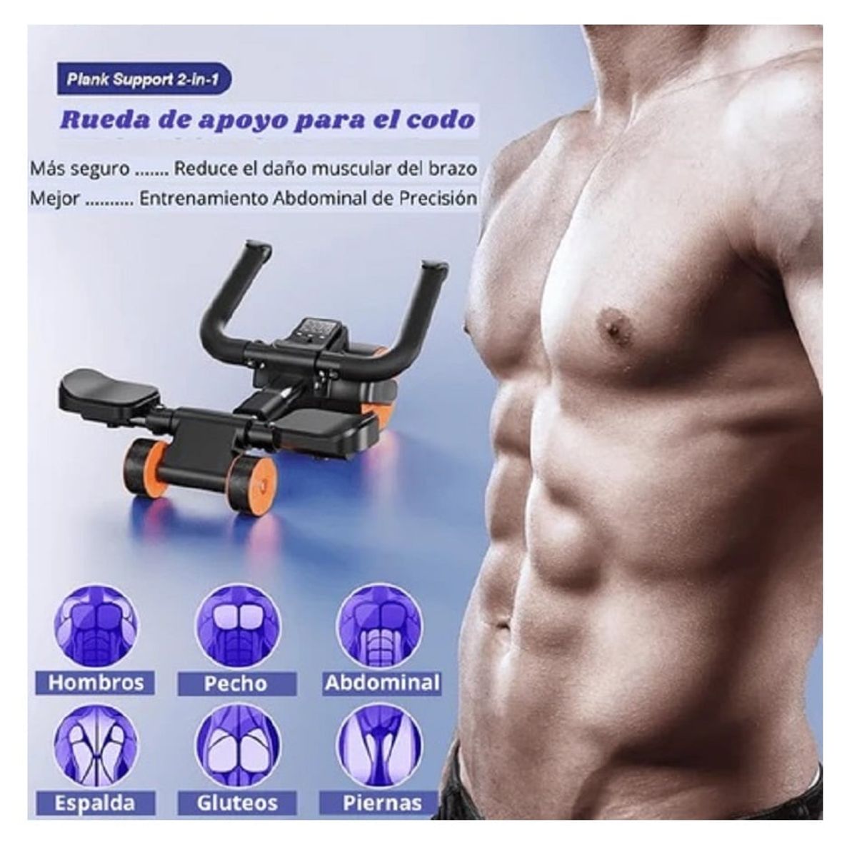 GENERICO - RODILLO ABDOMINAL PREMIUM DELUXE