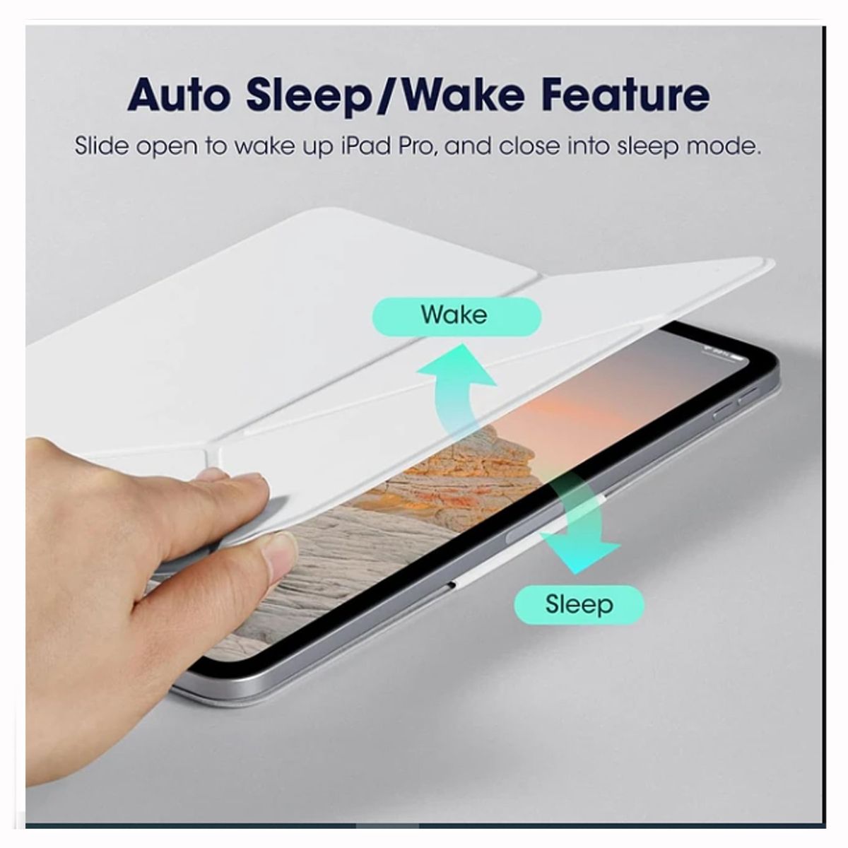 GENERICO - Funda Magnética BENKS para iPad Pro 11 M4 2024 - White