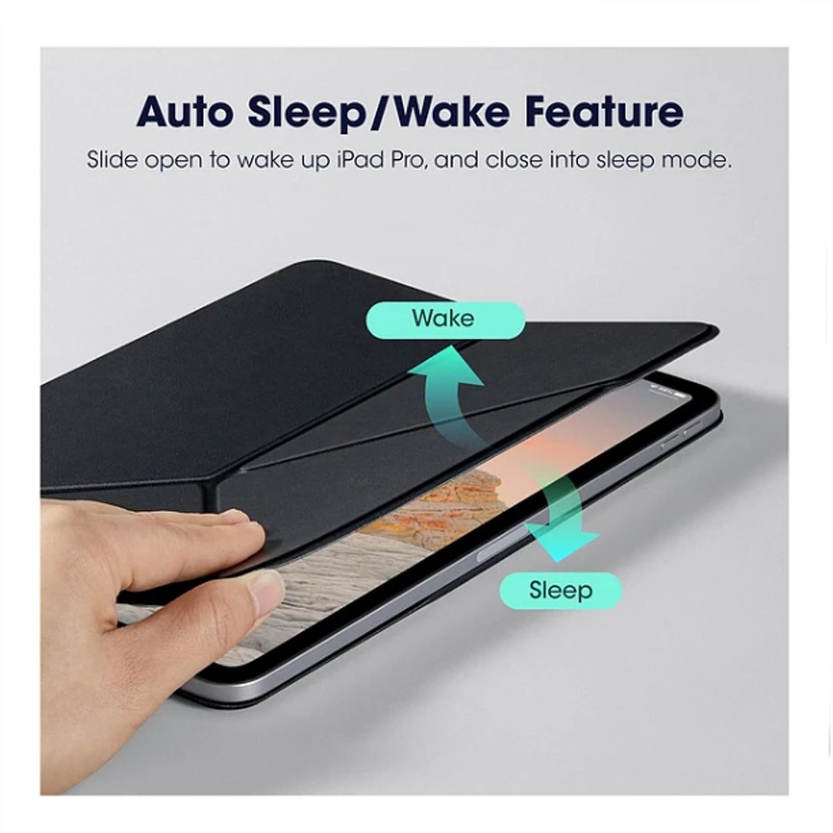 GENERICO - Funda Magnética BENKS para iPad Pro 11 M4 2024 - Black